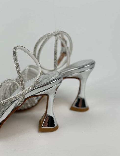 AREA SILVER SANDALS