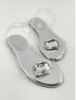 ADIAN SILVER FLAT SANDAL
