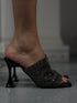 ZARINA BLACK SLIPPERS