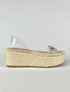 PAROS WHITE STONE WICKER SANDAL