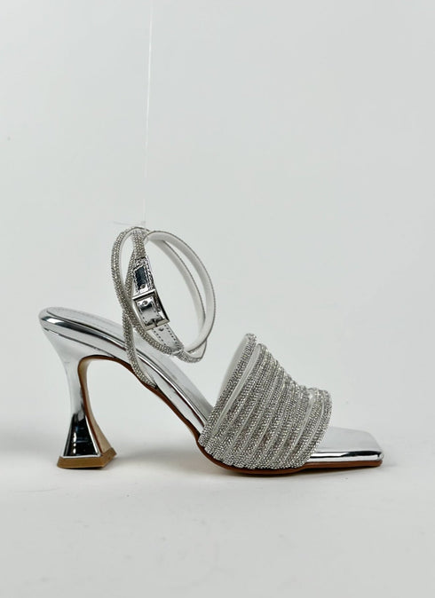 AREA SILVER SANDALS