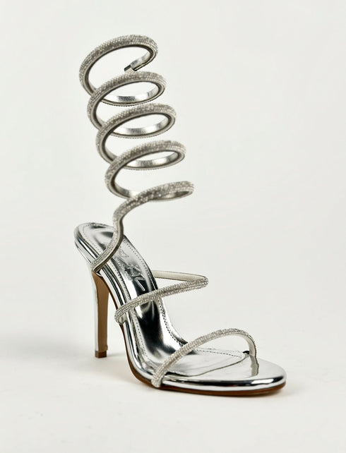 VERMER SILVER SANDAL