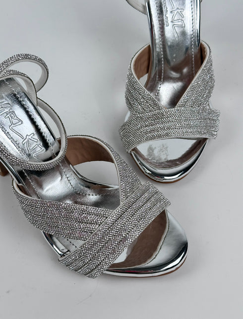 LORENZ SILVER SANDALS