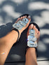 BALANCE CRYSTAL STONE SANDALS