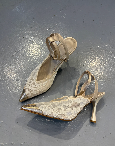 DANTE NUDE STILETTO SANDALS