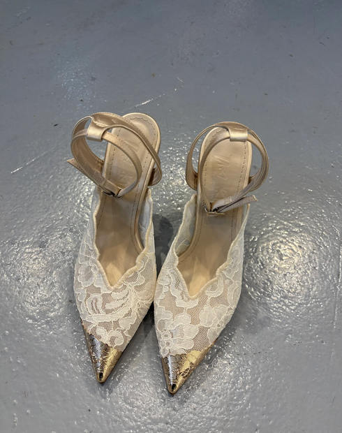 DANTE NUDE STILETTO SANDALS