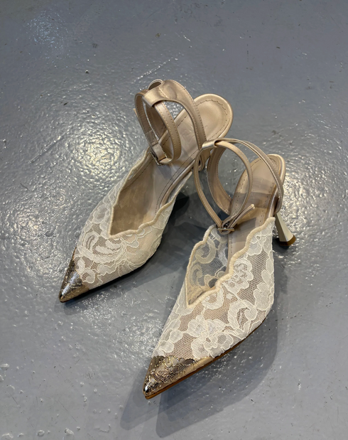 DANTE NUDE STILETTO SANDALS