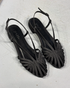 ROSE Black Satin Shoes