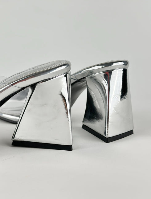 VOLE SILVER SANDALS