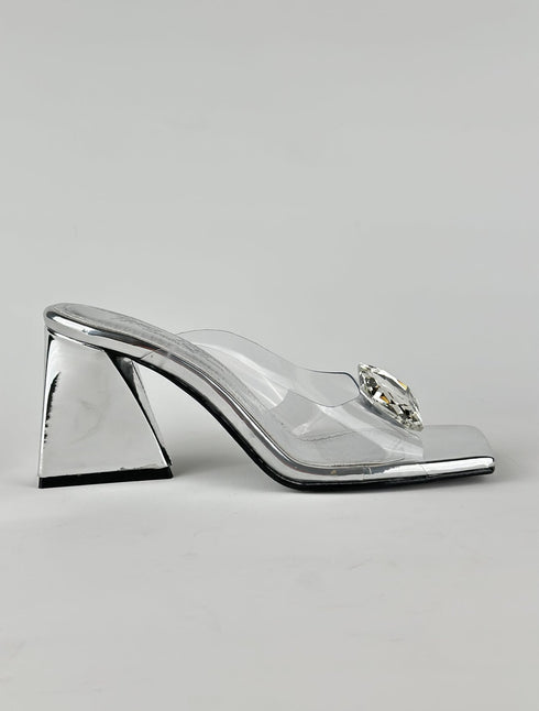 VOLE SILVER SANDALS