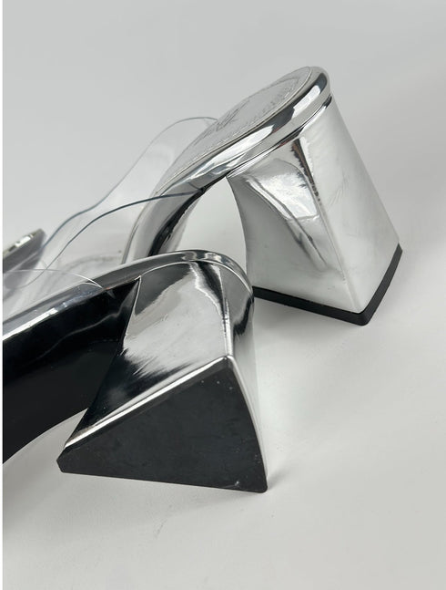 VOLE SILVER SANDALS