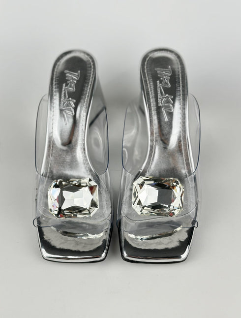 VOLE SILVER SANDALS