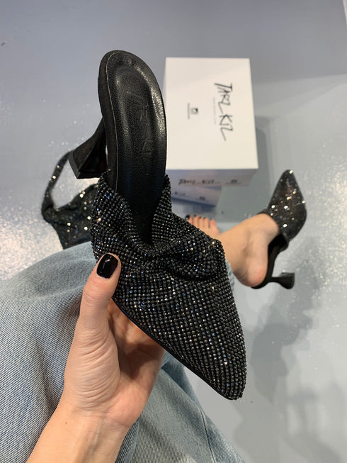 MOROCCO BLACK SLIPPER