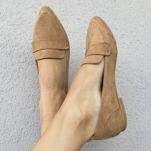 RODOS CAMEL SUEDE LOAFER