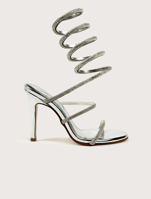 VERMER SILVER SANDAL
