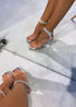 ELEGANT TRANSPARENT CRYSTAL STONE SANDAL