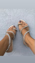 MIDNIGHT CRISTAL STONE SANDALS