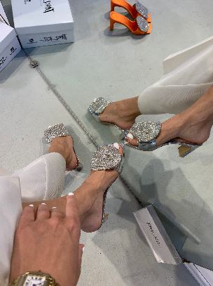 JULY SILVER SLIPPERS