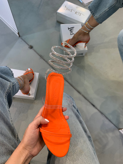 BEST ORANGE STONE SANDALS