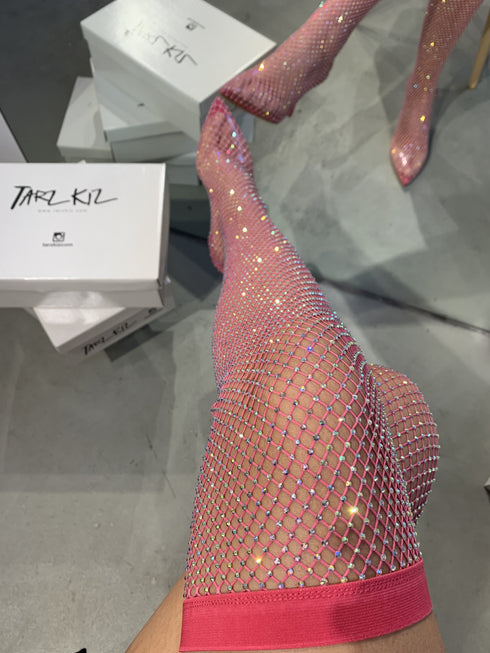 SIRIUS PINK CRYSTAL STONY BOOT