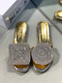 TRUVA GOLD CRYSTAL SLIPPERS