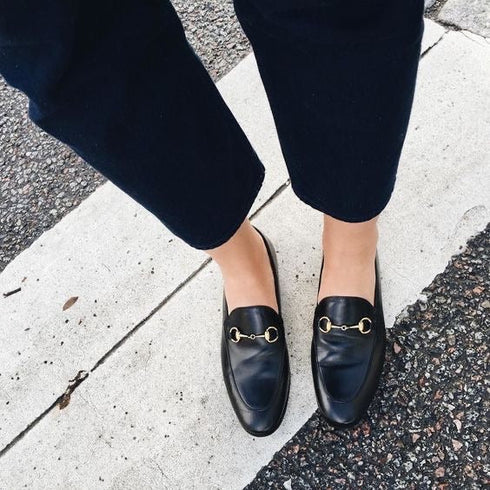 OLIVE BLACK LOAFERS