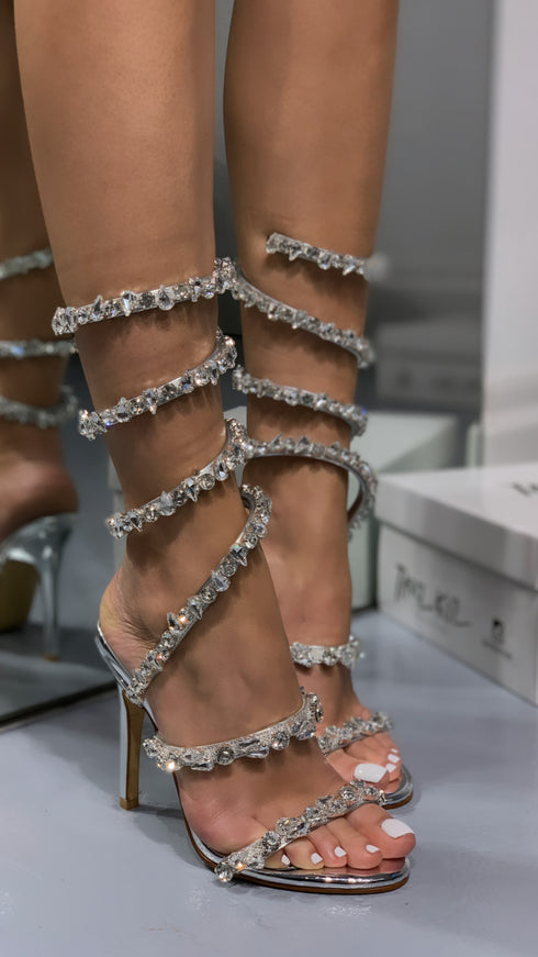 AZZA SILVER SANDALS