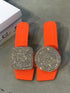 JULY ORANGE SLIPPERS