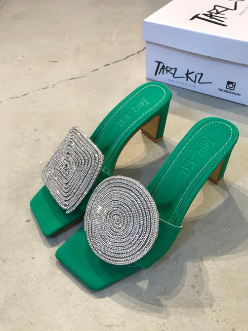 JULY GREEN SLIPPERS