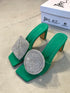 JULY GREEN SLIPPERS
