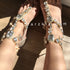 AMETIS CRYSTAL STONE SANDALS