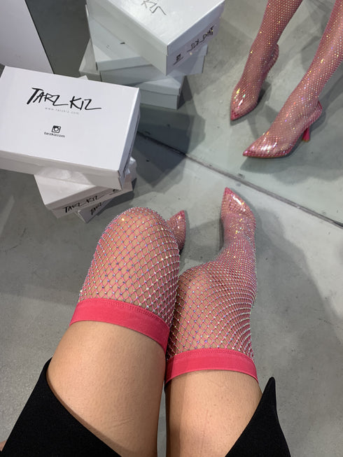 SIRIUS PINK CRYSTAL STONY BOOT