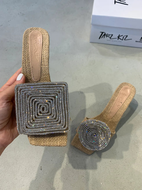 JULY WICKER SLIPPERS