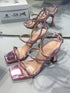 TUVANA LILAC CRYSTAL STONE SANDALS
