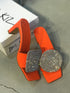 JULY ORANGE SLIPPERS