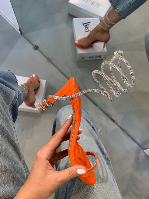 BEST ORANGE STONE SANDALS