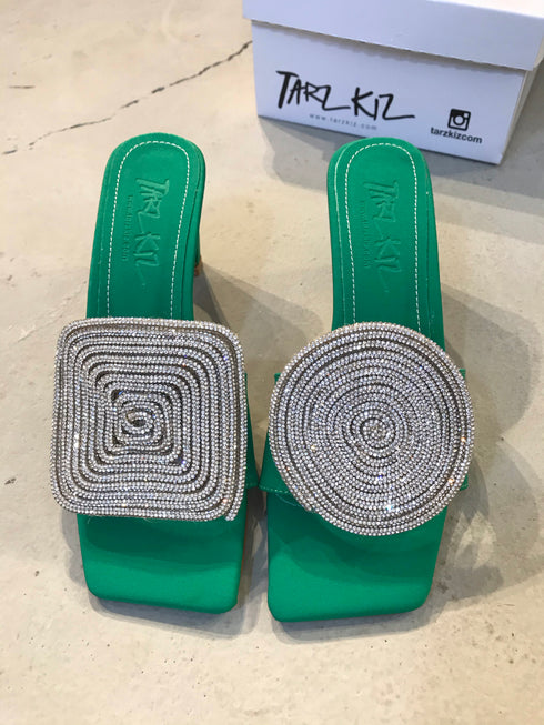 JULY GREEN SLIPPERS