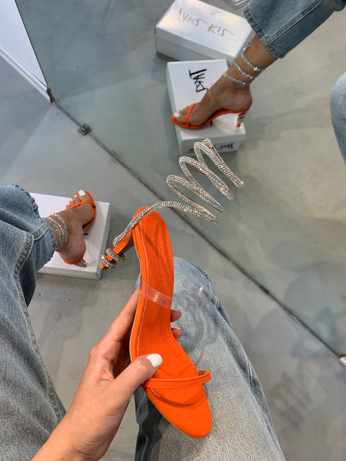 BEST ORANGE STONE SANDALS