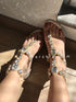 AMETIS CRYSTAL STONE SANDALS