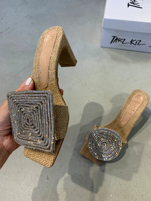 JULY WICKER SLIPPERS