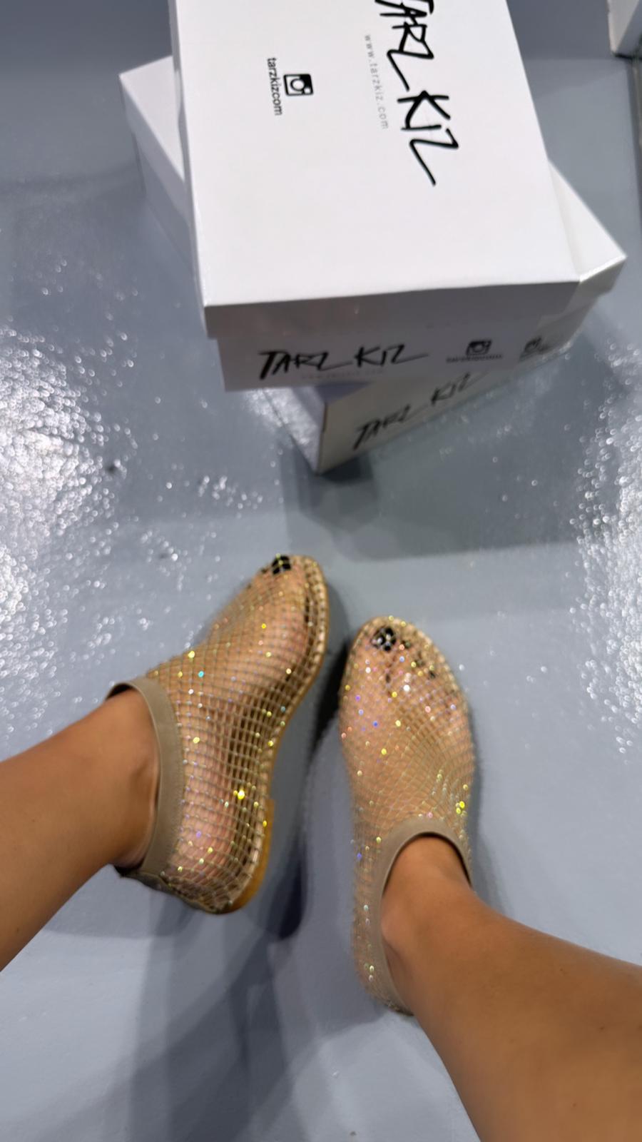  Tarz Kiz Sparkly Women Shoes